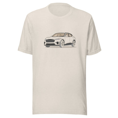 2021 Ford Mustang Mach-E GT Front Side Heather Dust Unisex T-Shirt