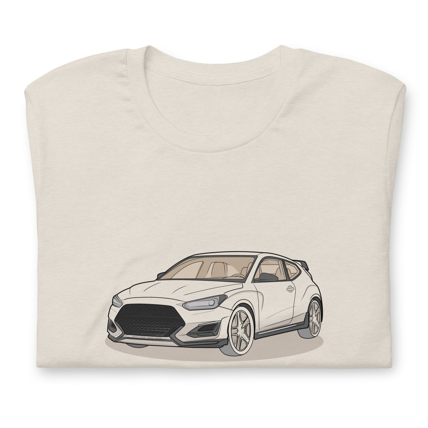 2021 Veloster N Front Side Unisex T-Shirt For Hyundai Enthusiasts