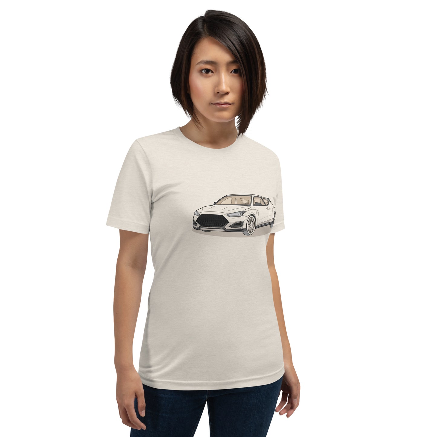 2021 Veloster N Front Side Unisex T-Shirt For Hyundai Enthusiasts