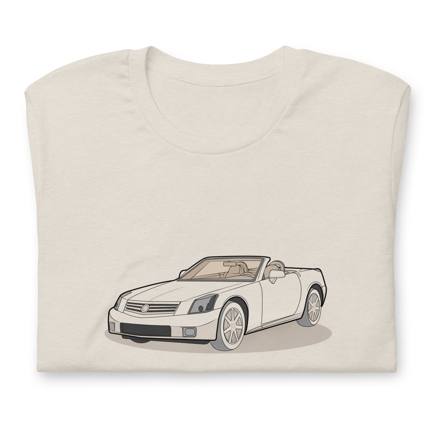 2006 XLR Double Sided Heather Dust Unisex T-Shirt For Cadillac Enthusiasts