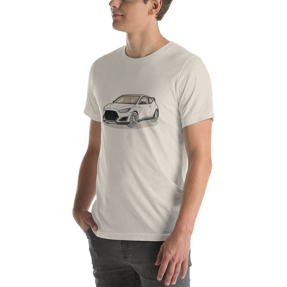 2021 Veloster N Front Side Unisex T-Shirt For Hyundai Enthusiasts