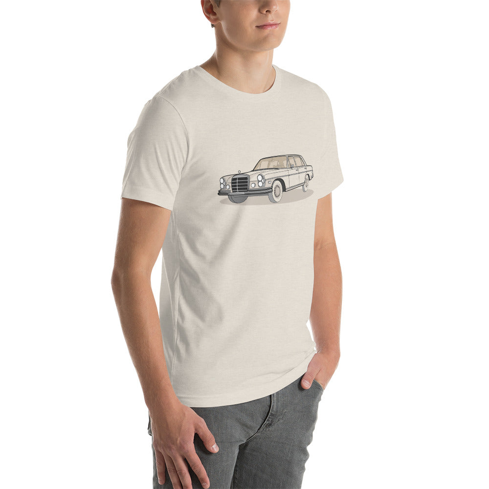 1972 Mercedes 280 SE Front Side Heather Dust Unisex T-Shirt