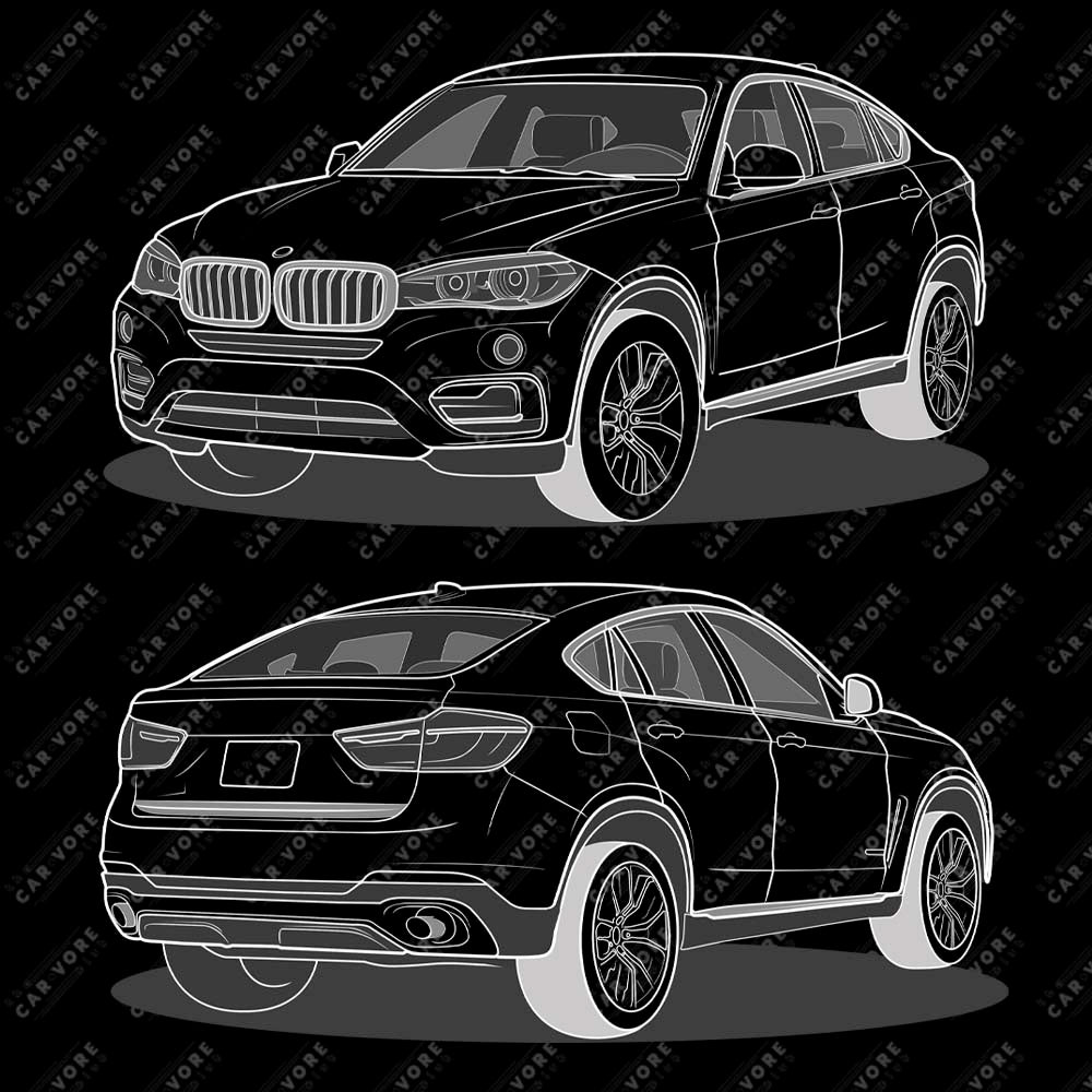2016 BMW X6 XDrive 40D F16 Double Sided Unisex Sweatshirt (2 Colors Available)