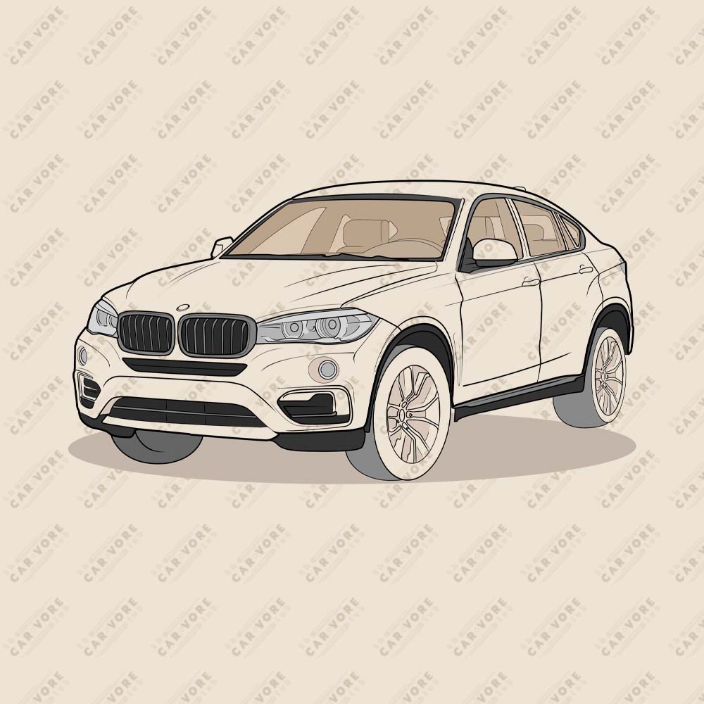 2016 BMW X6 XDrive 40D F16 Front Side Heather Dust Unisex T-Shirt (3 Colors Available)